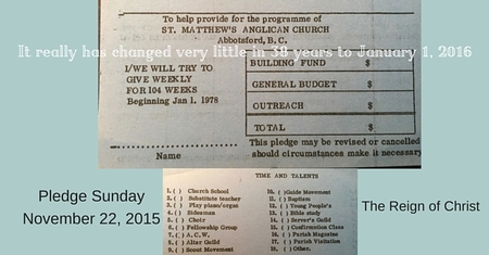 Pledge Sunday in Abbotsford, BC | Parish of St. Matthew Anglican Church